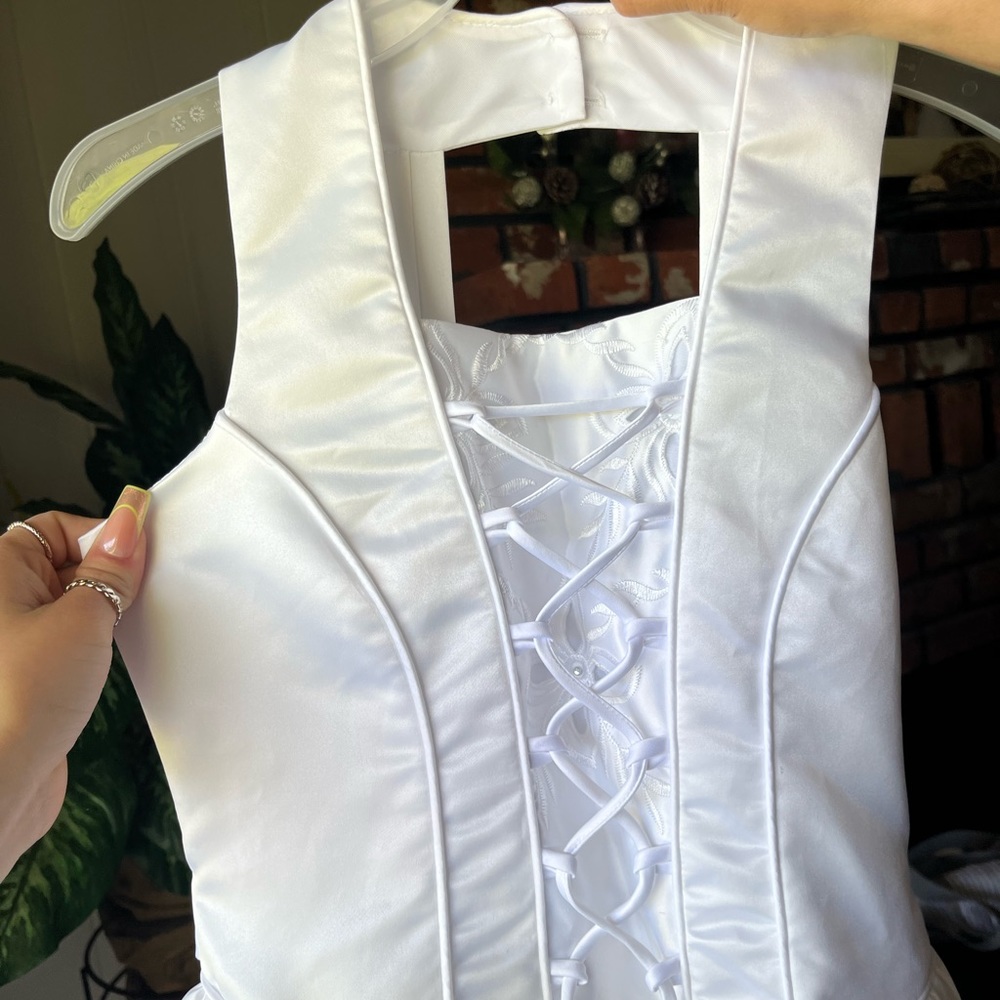 Communion/ Confirmation Dress and Shoulder Cover Up (only used once) NEGOTIABLE